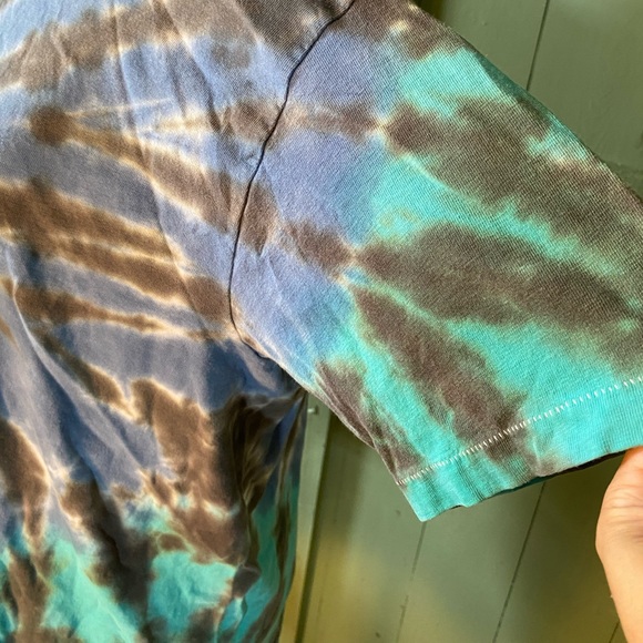 Hanes Beefy Tee 100% Cotton Single Stitch Tye Dye Tee Shirt - Picture 7 of 9